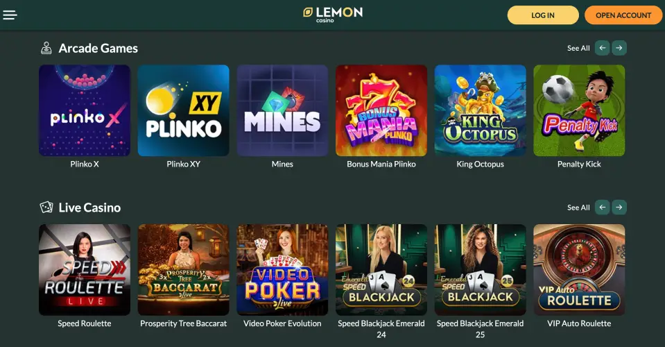 Przegląd kasyna online Lemon Casino